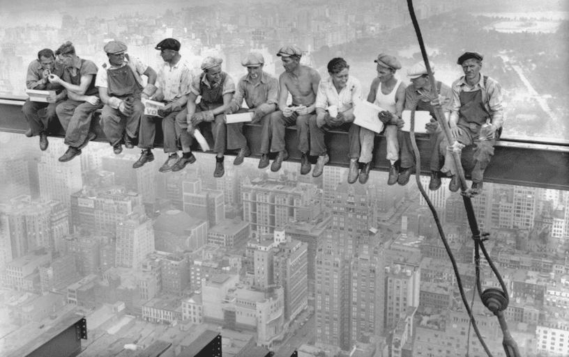 pre-war building skeleton